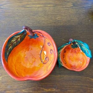 Ceramic Venetian Pumpkin Bowls